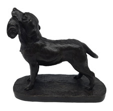 Heredities Cold Cast Bronze Labrador dog with toy doll dolly by Jean Spouse