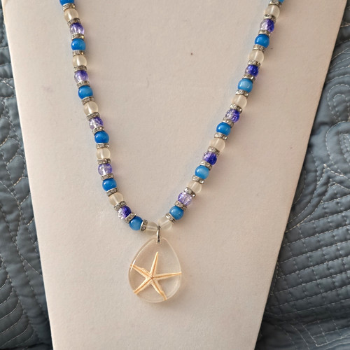 Handcrafted resin starfish - handcrafted,