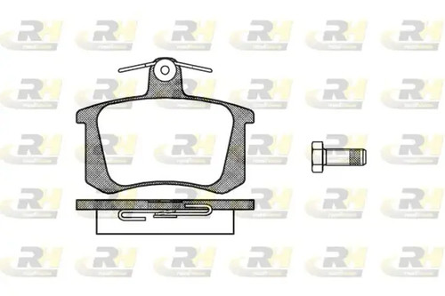 Brake pads rear axle - pads, 2135.20