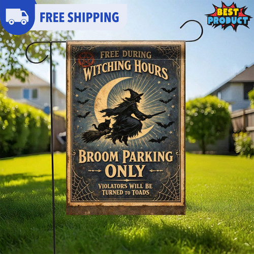 Halloween garden flag - garden, 12x18in