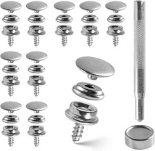15Mm Press Stud Kit, Stainless
