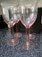 EXTRA LARGE PINK WINE GLASSES