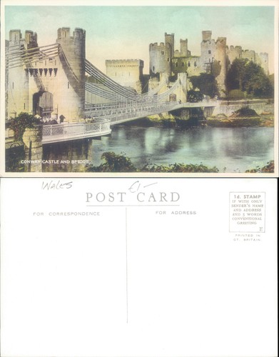 Conwy castle and bridge - conwy,