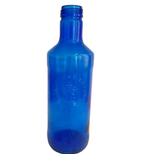 Colbalt blue glass bottle - glass,