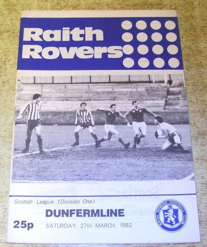 Raith rovers programmes - rovers,