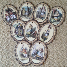 9 Alice In Wonderland Tags -
