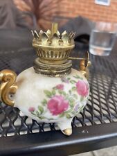Vintage Porcelain Japan Mini Oil Lamp 3.25"