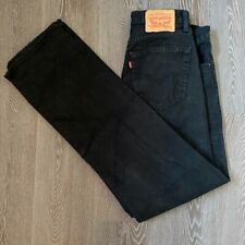 Levi's 751 Jeans Black Regular Straight Men's Size W32 L34 100% Cotton