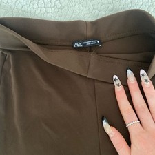 Brown Zara Slinky Flare
