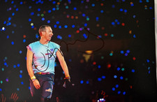 12x8 Photo Hand Signed by Chris Martin COLDPLAY Music Star + Verified COA Singer