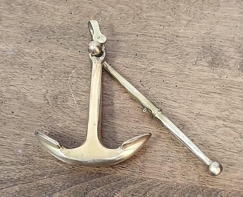 Vintage brass ships - brass, anchor