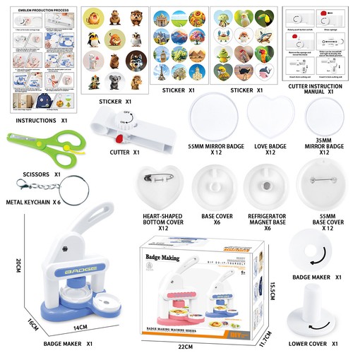Badge maker machine kit - maker,
