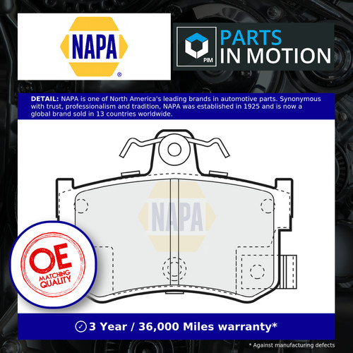 Brake pads set - pads, fits