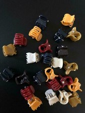 12 COLOURED 1cm MINI SMALL HAIR CLAW HAIR CLIPS~HAIR GRIPS~BULLDOG HAIR CLIPS  