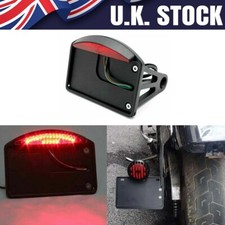 Motorcycle Side Mount Tail Light Number License Plate Holder For Harley Bobber