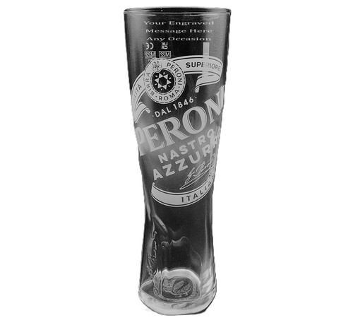 Personalised peroni pint glass - personalised,