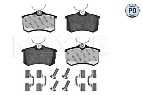 Rear disc brake pad set - pad, meyle
