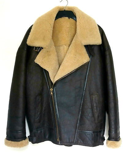 Vgc sheepskin bomber - vgc,