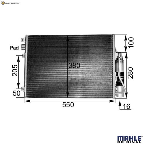 Condenser air conditioning - condenser,