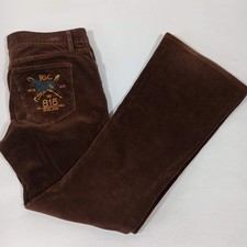 Ralph Lauren Gramercy 815 Corduroy Flared Jeans - Brown - Size 32W / 30L