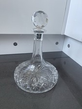 Thomas Webb Vintage Cut Glass Ship's Decanter Excellent Condition 