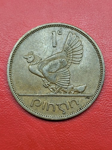 1964 irish one penny coin - 1964, fine