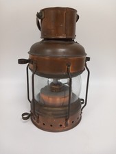 Antique Brass Oil Lamp Lantern Sherwoods Ltd Birmingham 