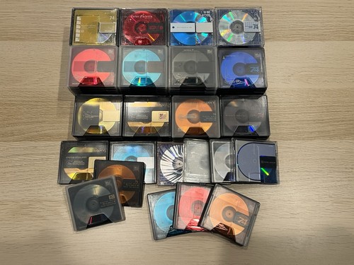 Lot used minidiscs with - of, 90