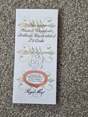 1989 royal mint two pound - £2,
