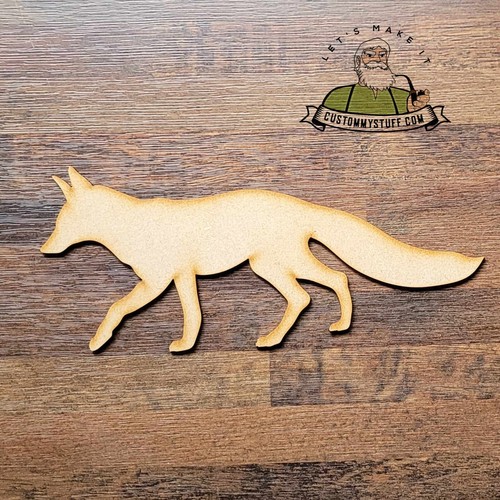 Wooden large animal fox craft - wooden,
