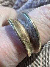 Amazing Designer Silver Gilt Ring QVC Size P 1/2