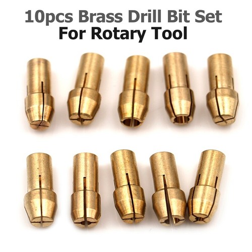 10pcs brass drill - brass, collet