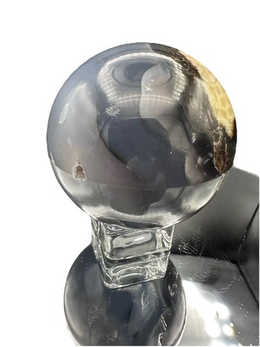 Crystal sphere volcano agate - crystal,