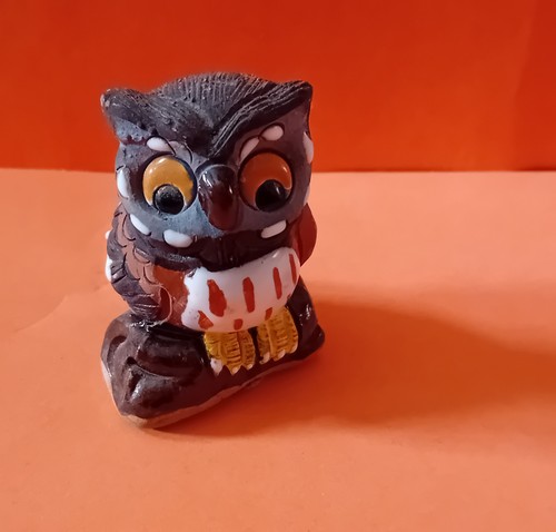 Peruvian pottery owl clay - peruvian,