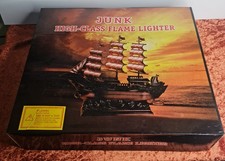 Bronze effect Ornamental Junk Boat table flame lighter