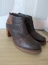 J Shoes Marylebone Heeled Womens Ankle Boots,Brown Leather,Uk6,Used
