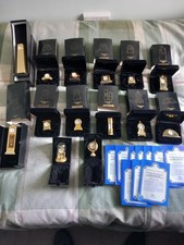 Miniature brass clocks with - miniature,