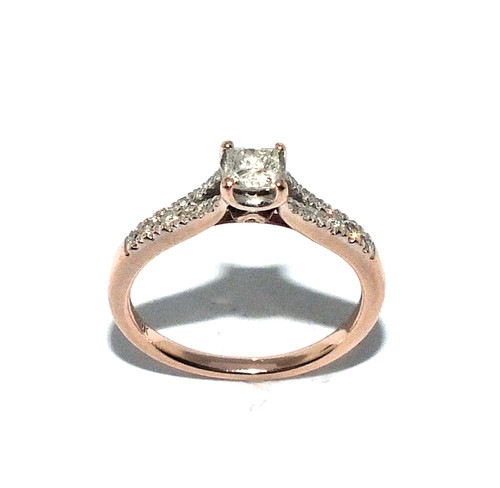 Ladies 9ct rose gold - , ring
