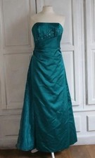 Stunning Teal Satin Evening