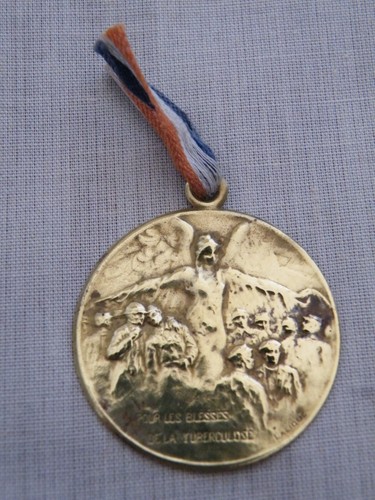 French ww1 brass medal pour - french, "pour