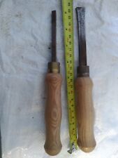 woodturning  thread cutter wood chisels  stamped 22