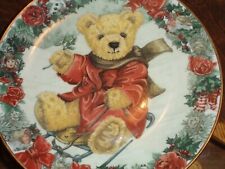 Franklin Mint Collectors Plate Teddy Bear TEDDY'S WINTER WONDERLAND 
