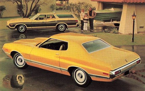 Postcard advertising 1972 ford - postcard,