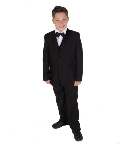 Boys piece black tuxedo suit - tuxedo,