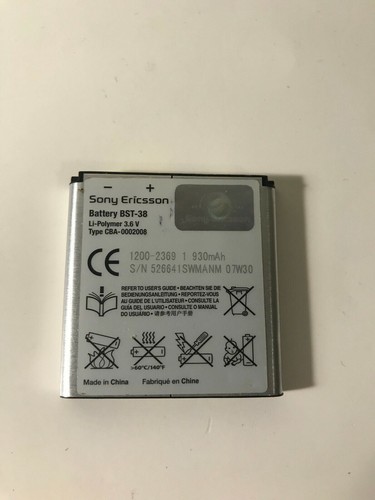 Sony ericsson bst battery - ericsson, bst-38