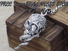 925 STERLING SILVER SKULL &