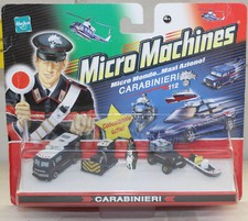 MICRO MACHINES - ITALIAN POLICE CARABINIERI SET - RV / JEEP / BULLDOZER / BOAT
