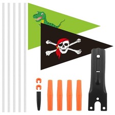 6ft Bike Safety Flag With Pole