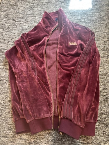 Vintage 1999 red adidas velvet - red,