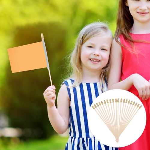 Golden wooden flagpole kit for - golden,